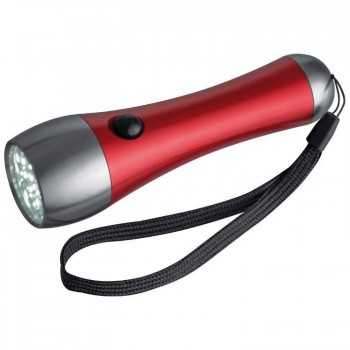 Металлический фонарик с лампочкой LED - 88635