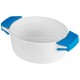 Фарфоровая миска с силиконовыми ручками и крышкой - 88894 Фарфоровая миска с силиконовыми ручками и крышкой - 88894 156065