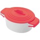 Фарфоровая миска с силиконовыми ручками и крышкой - 88894 Фарфоровая миска с силиконовыми ручками и крышкой - 88894 156066