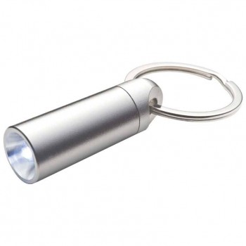 Металлический мини-фонарик с кольцом для ключей - 98487