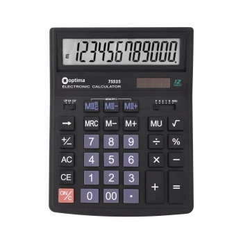 Калькулятор настольный бухгалтерский Optima O75525