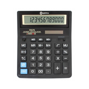Калькулятор настольный бухгалтерский Optima O75575