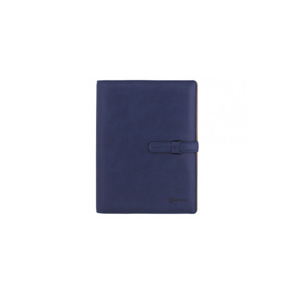 Бизнес-организатор с застежкой, 185 * 235 мм, на кольцах, синий, бумага 80 г/м2, к